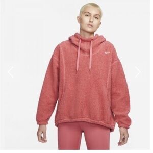 Nike THERMA FIT Corall Fleece Pullover. Size XS